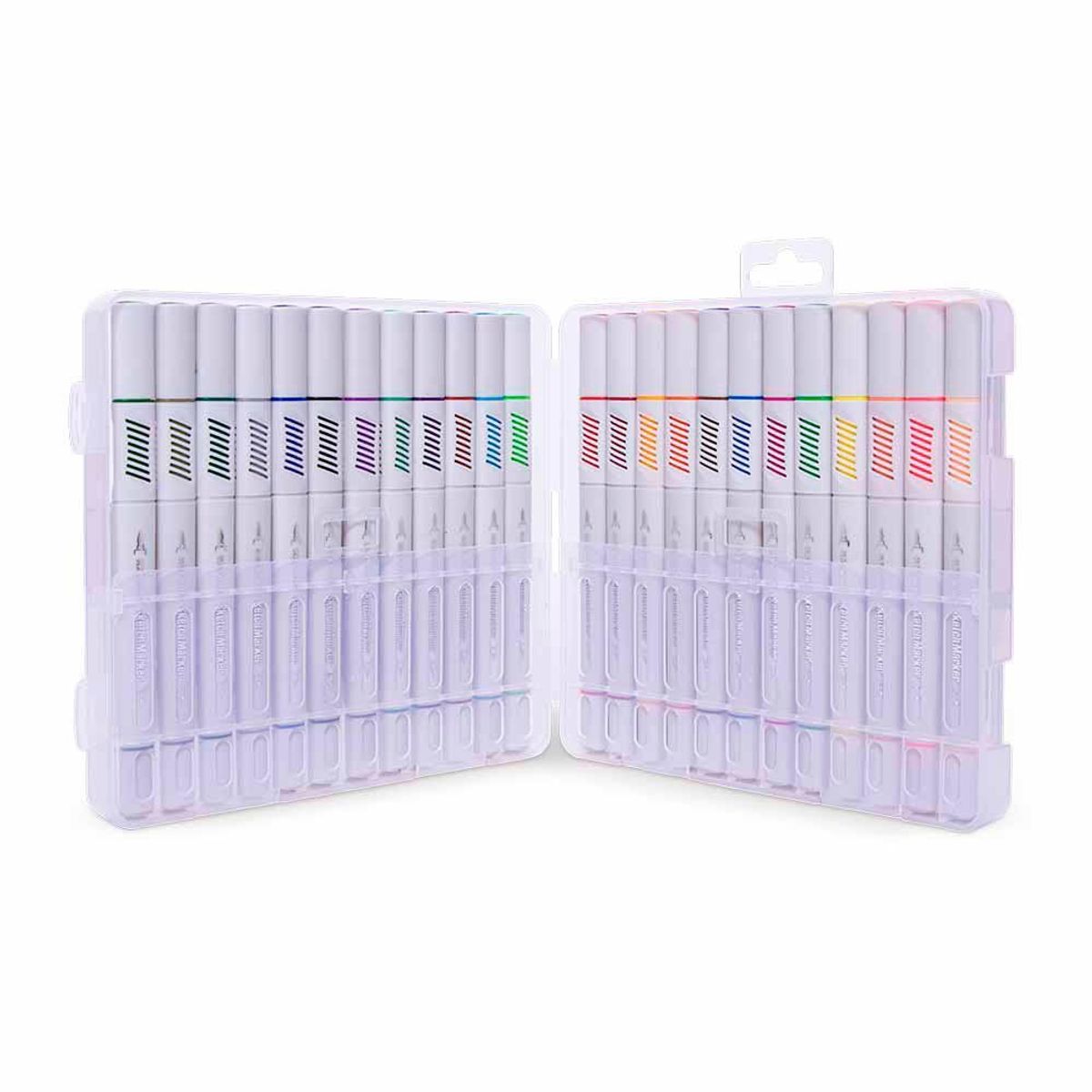 ARTESCO - Plumones Artesco Doble Punta Sketch Estuche 24 Und