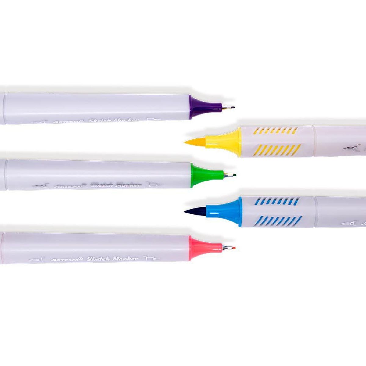 ARTESCO - Plumones Artesco Doble Punta Sketch Estuche 24 Und