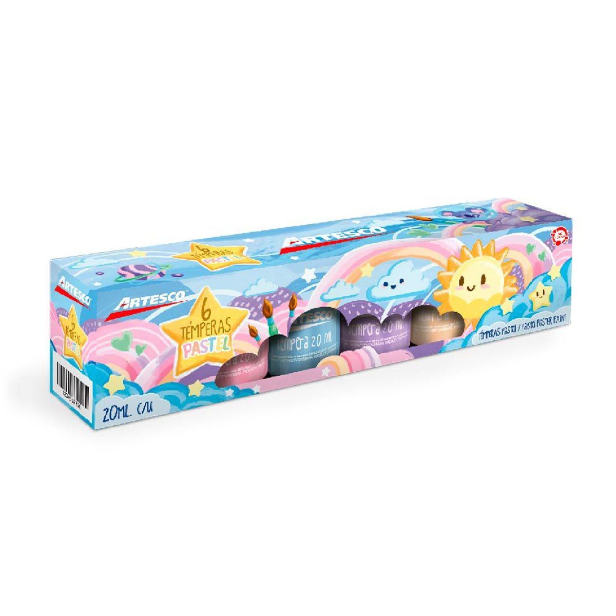 ARTESCO - Témpera Artesco Pastel Empaque 6 Und