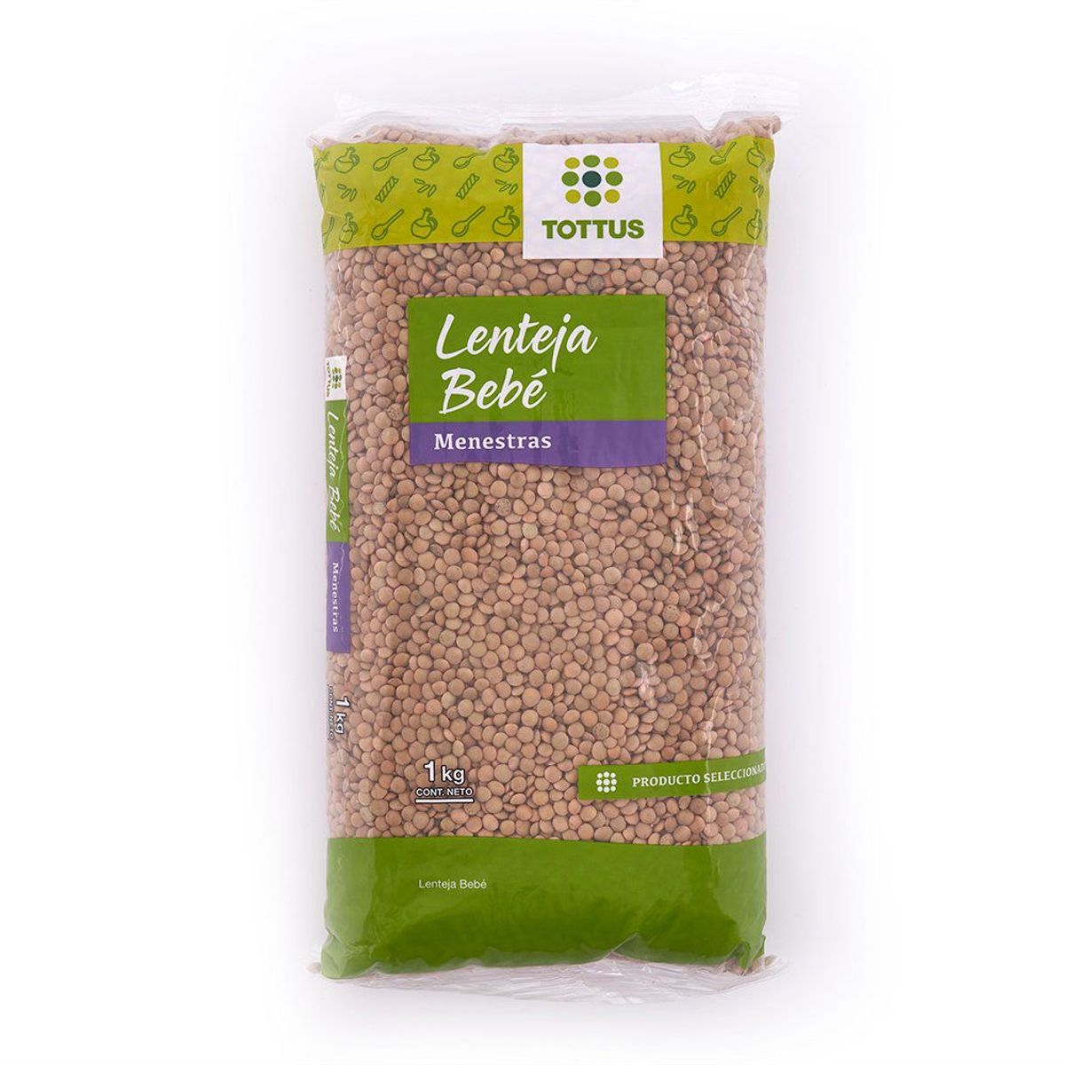 TOTTUS - Lenteja Bebé Tottus Menestra Bolsa 1 Kg