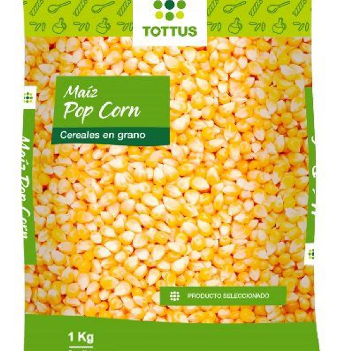 TOTTUS - Maíz Pop Corn Tottus Menestra Bolsa 1 Kg
