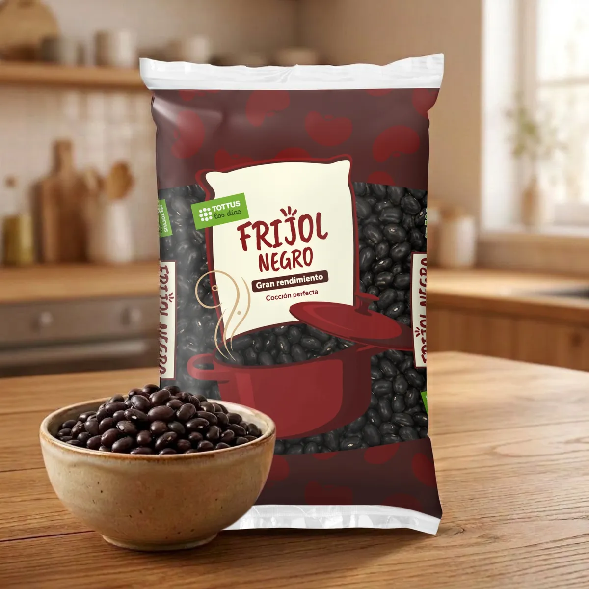 TOTTUS - Frijol Negro Tottus Menestra Bolsa 500 g