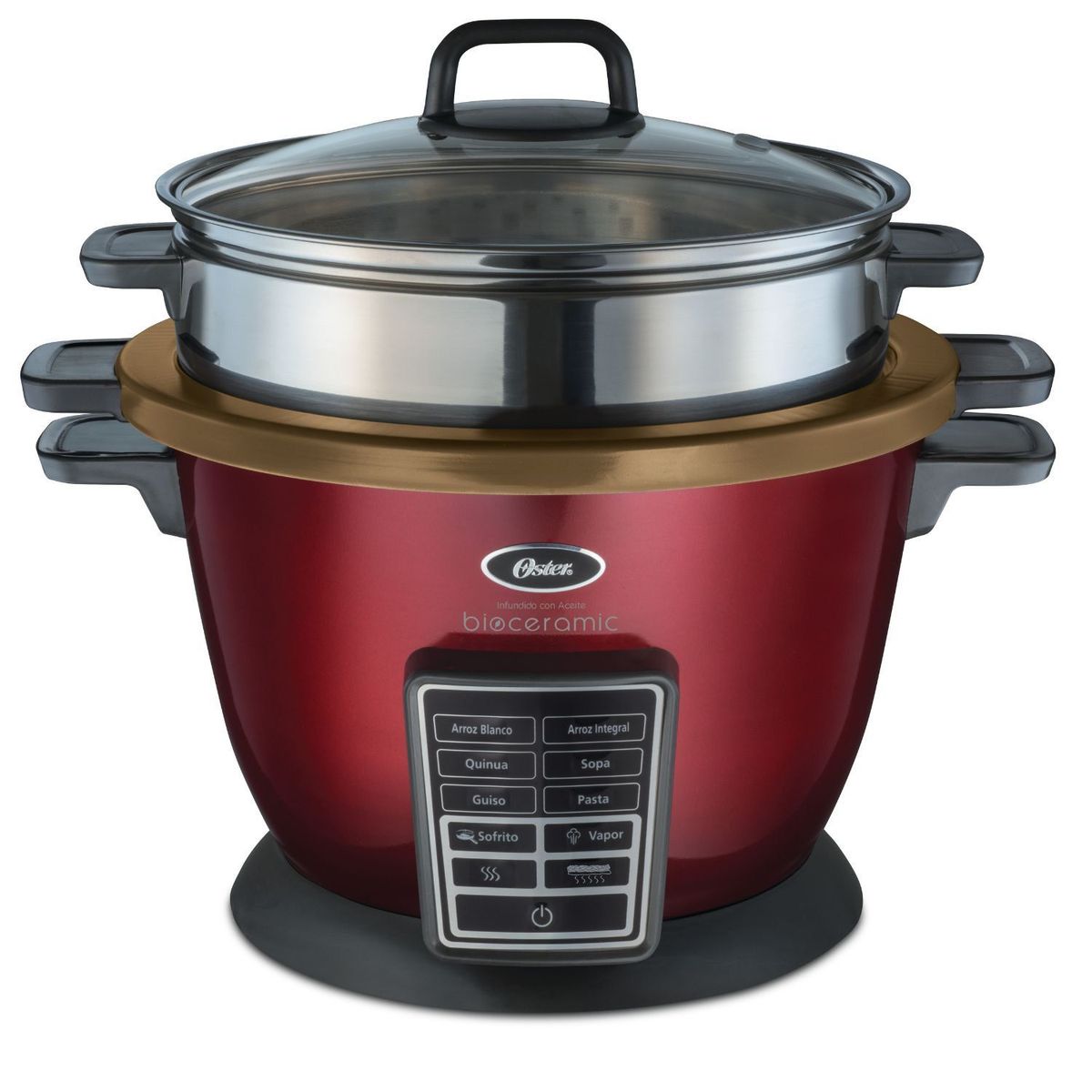 OSTER - Olla Arrocera Oster 2117845 Multifuncional 2.2L Candy Apple 10 Fun