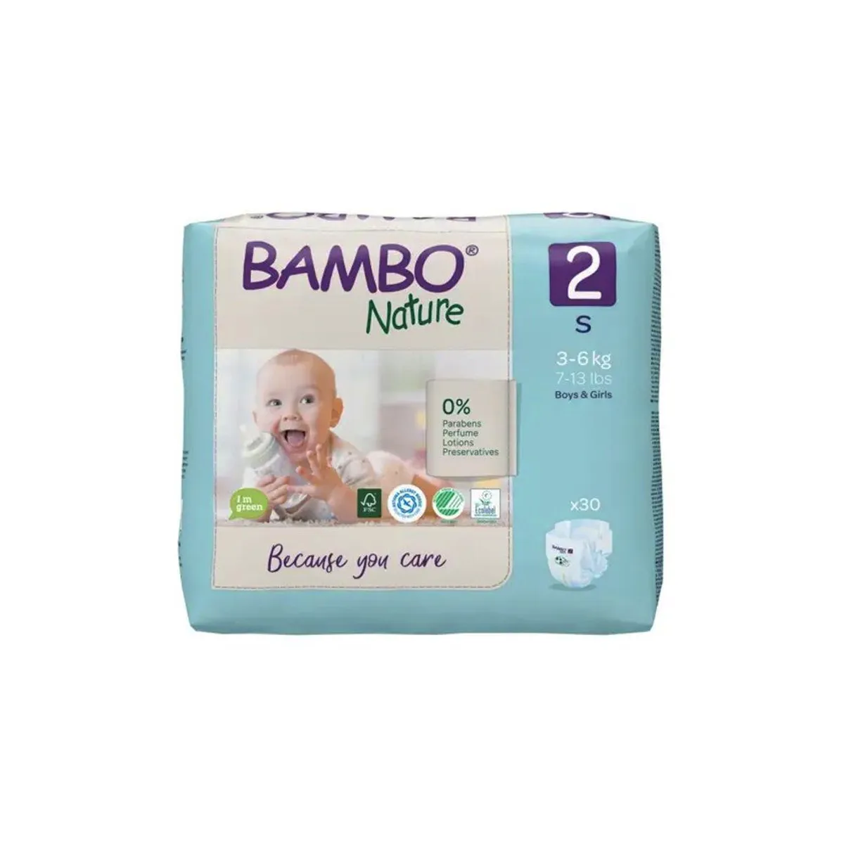 BAMBO NATURE - Pañales Bambo Nature Talla 2 S Empaque 30 Und