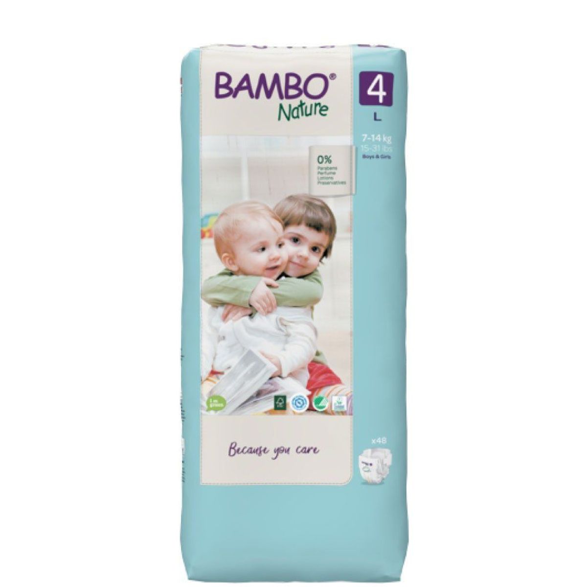 BAMBO NATURE - Pañales Bambo Nature Talla 4 L Empaque 48 Und