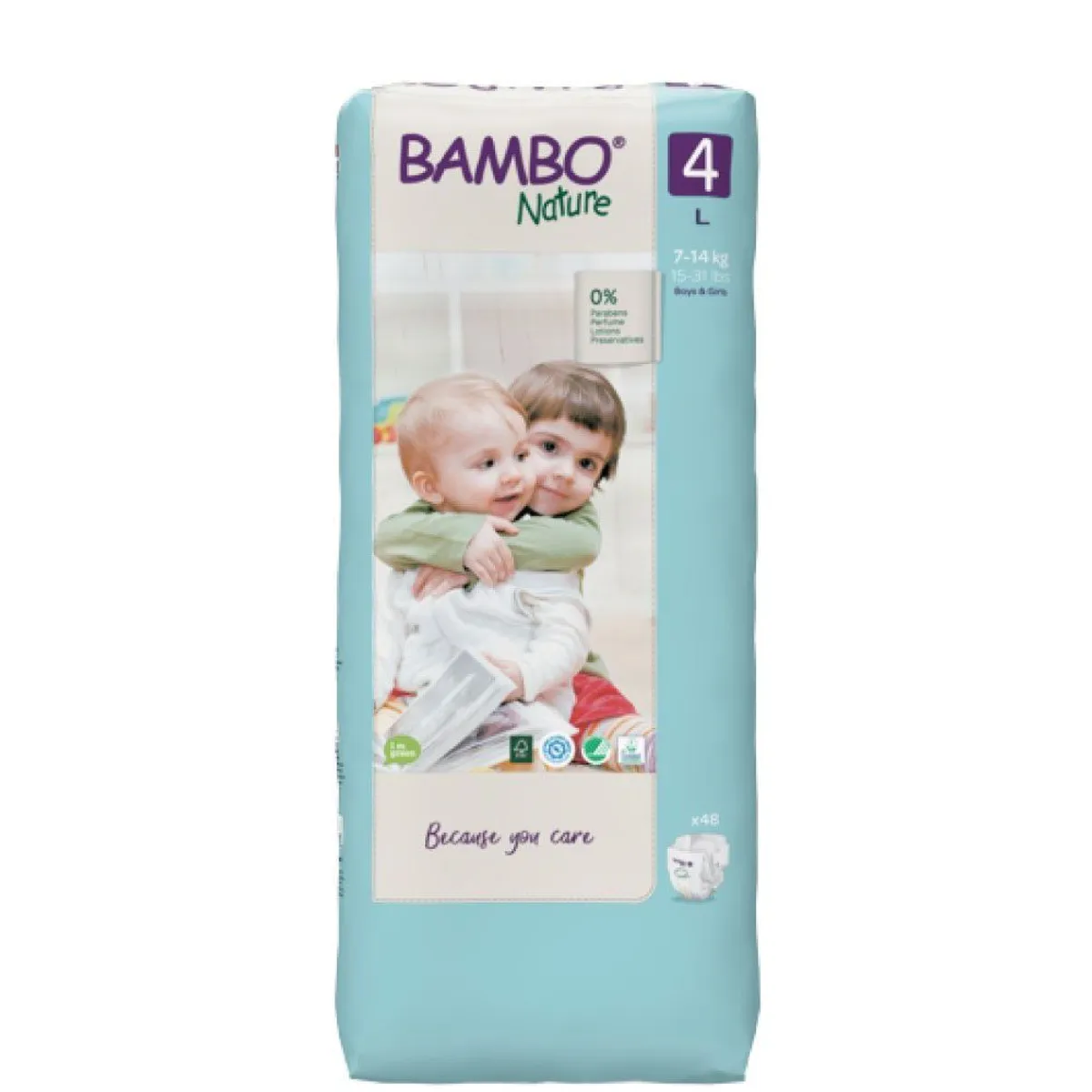 BAMBO NATURE - Pañales Bambo Nature Talla 4 L Empaque 48 Und