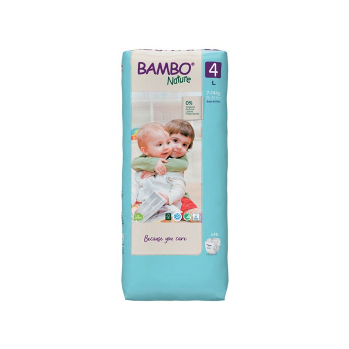 BAMBO NATURE - Pañales Bambo Nature Talla 4 L Empaque 48 Und