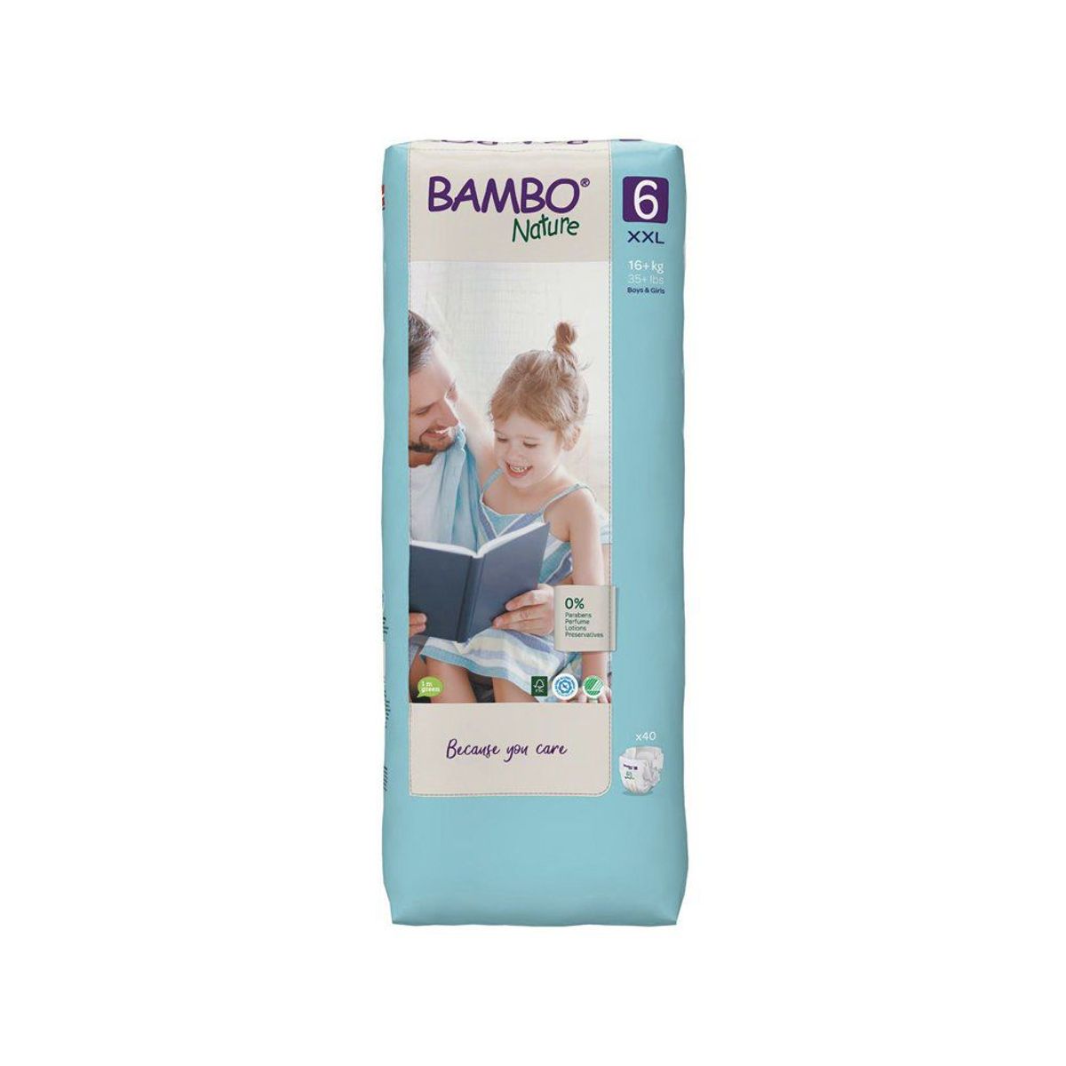 BAMBO NATURE - Pañales Bambo Nature Talla 6 XXL Empaque 40 Und