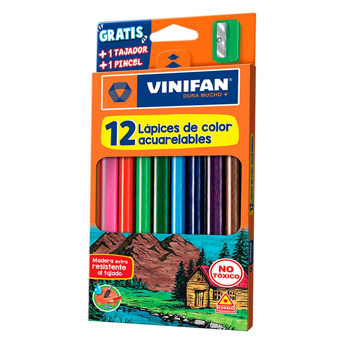 VINIFAN - Colores Acuarelables Vinifan Empaque 12 Und