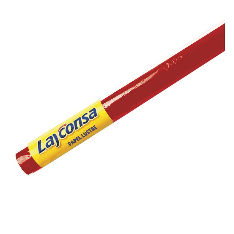 LAYCONSA - Papel Lustre Layconsa Rojo 50 cm X 70 cm Rollo 3 Und