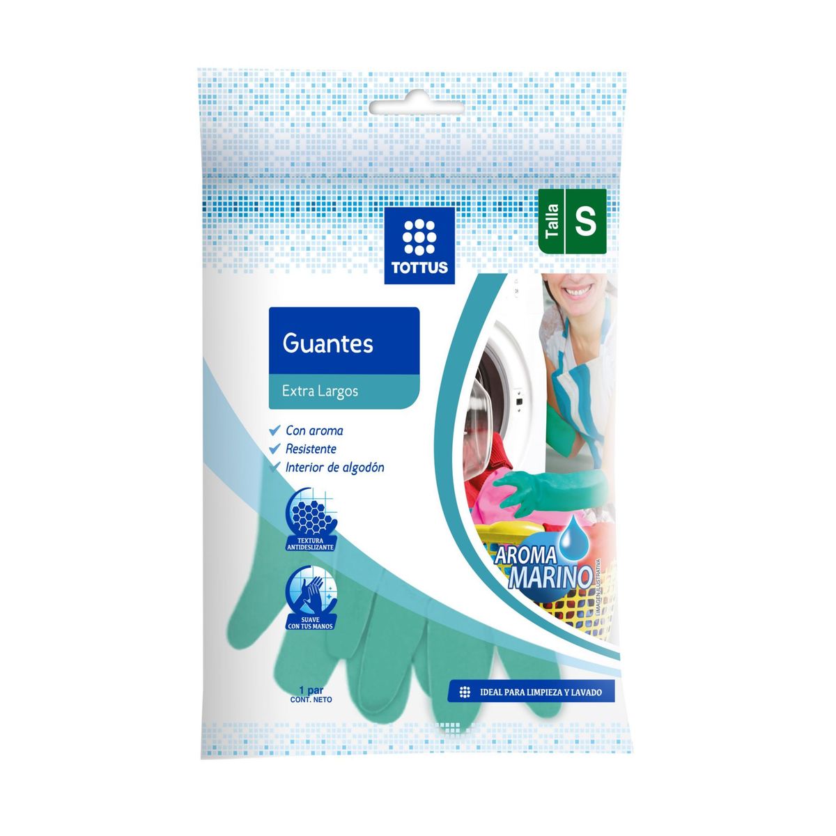 TOTTUS - Guantes Extra Largo Tottus Talla S