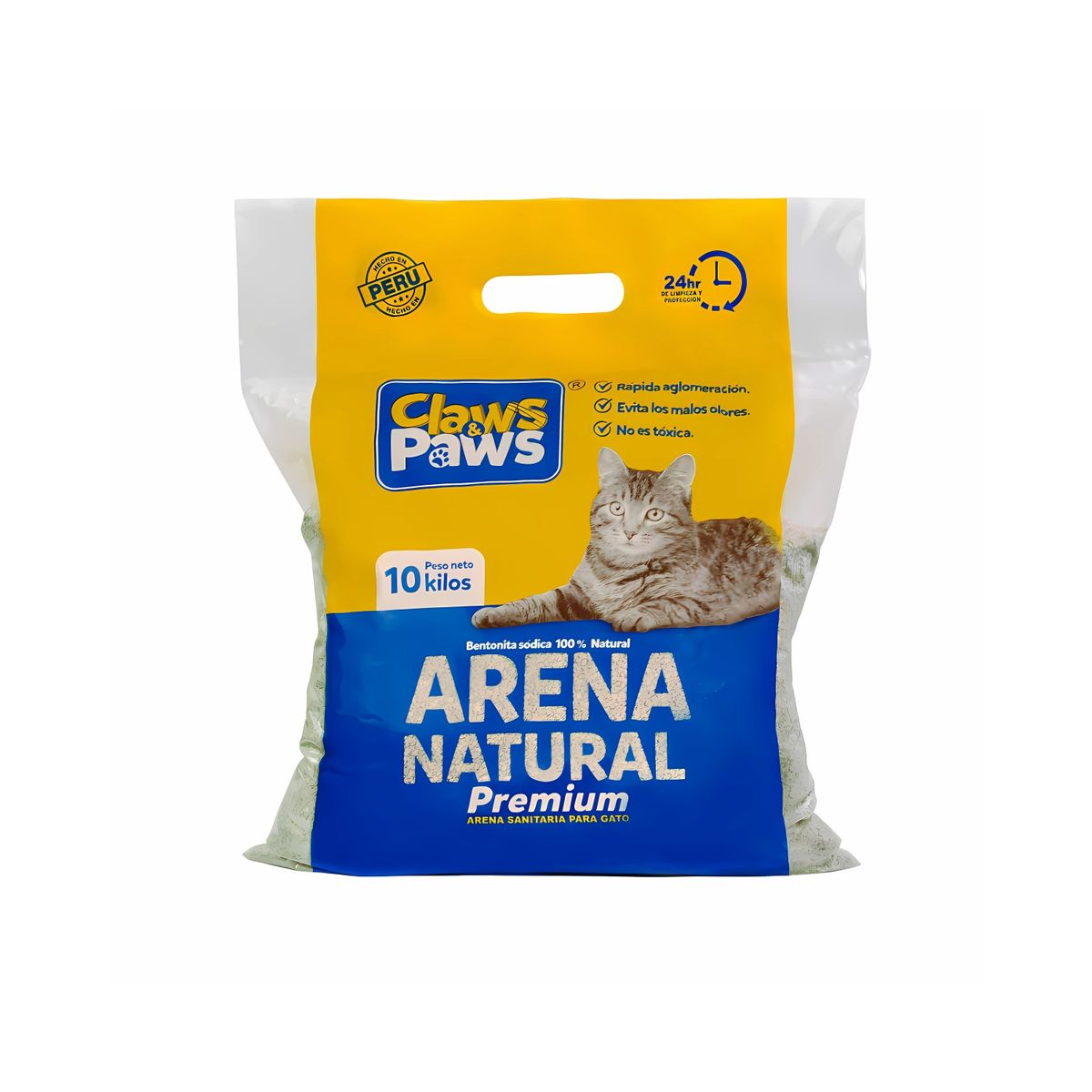 CLAWS PAWS - Arena para Gato Claws Paws Premium Bolsa 10 Kg