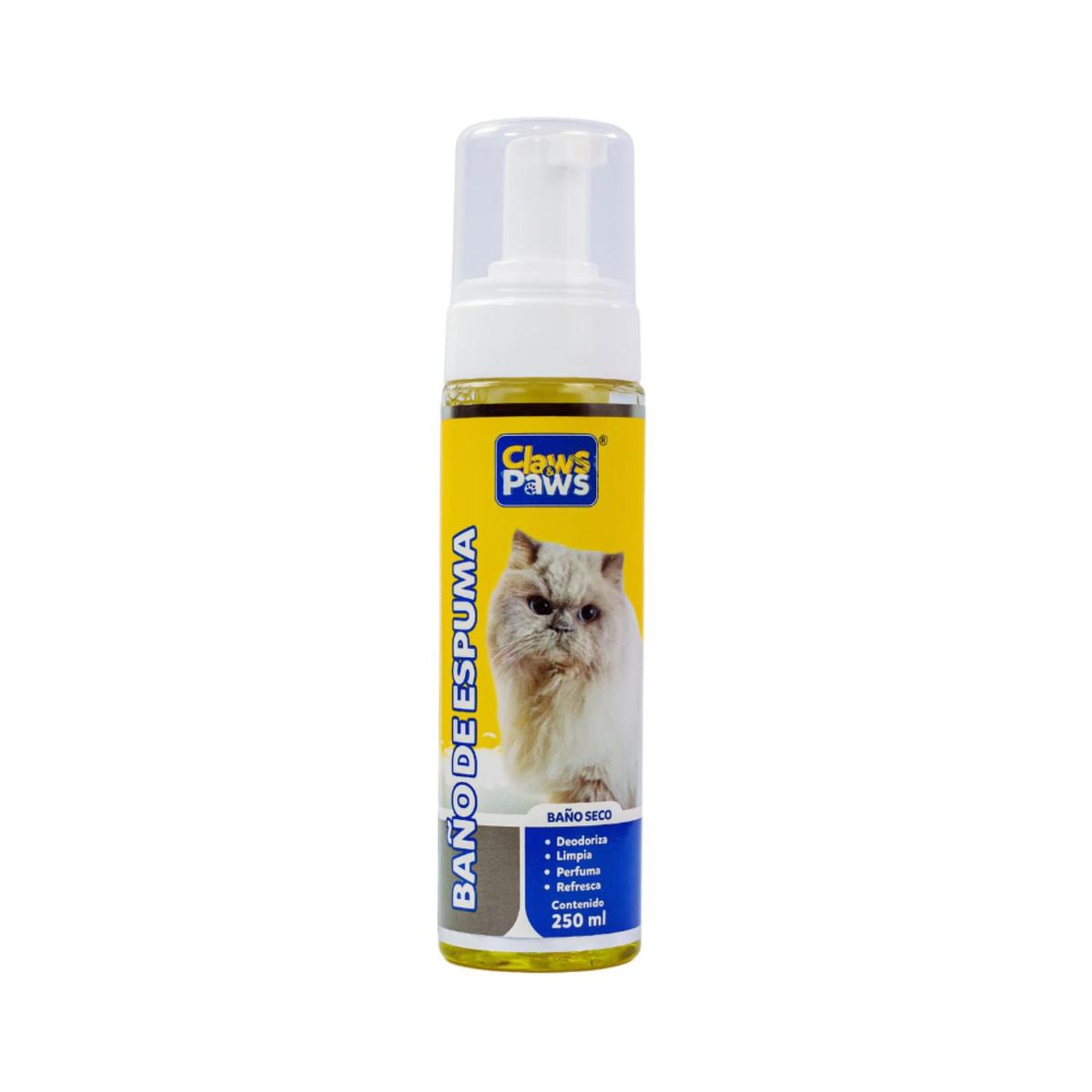 CLAWS PAWS - Baño de Espuma Seco Gato Claws Paws Envase 250 mL