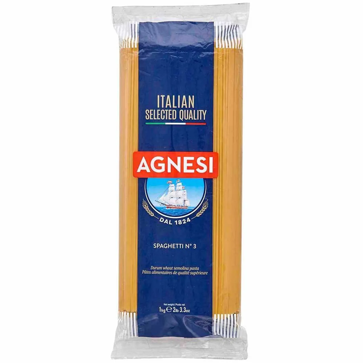 AGNESI - Fideos Agnesi Spaguetti Bolsa 1 Kg