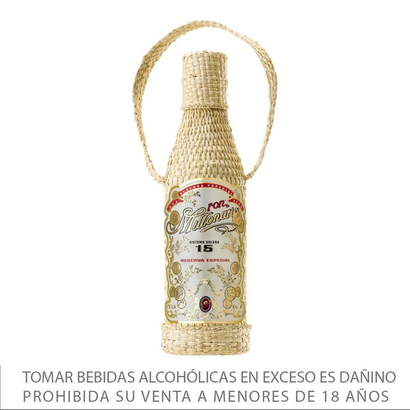 MILLONARIO - Ron Millonario Solera 15 Reserva Especial Botella 700 mL