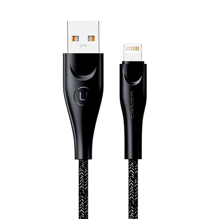 Cable Tejido U41 Iphone 1M Negro Usams | Tottus Perú