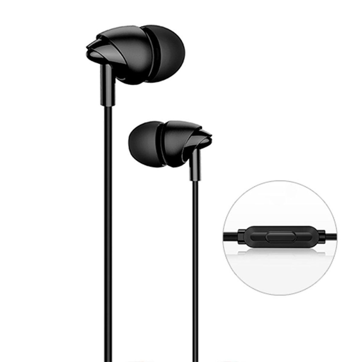 USAMS - Audífonos Handsfree 1.2m Negro