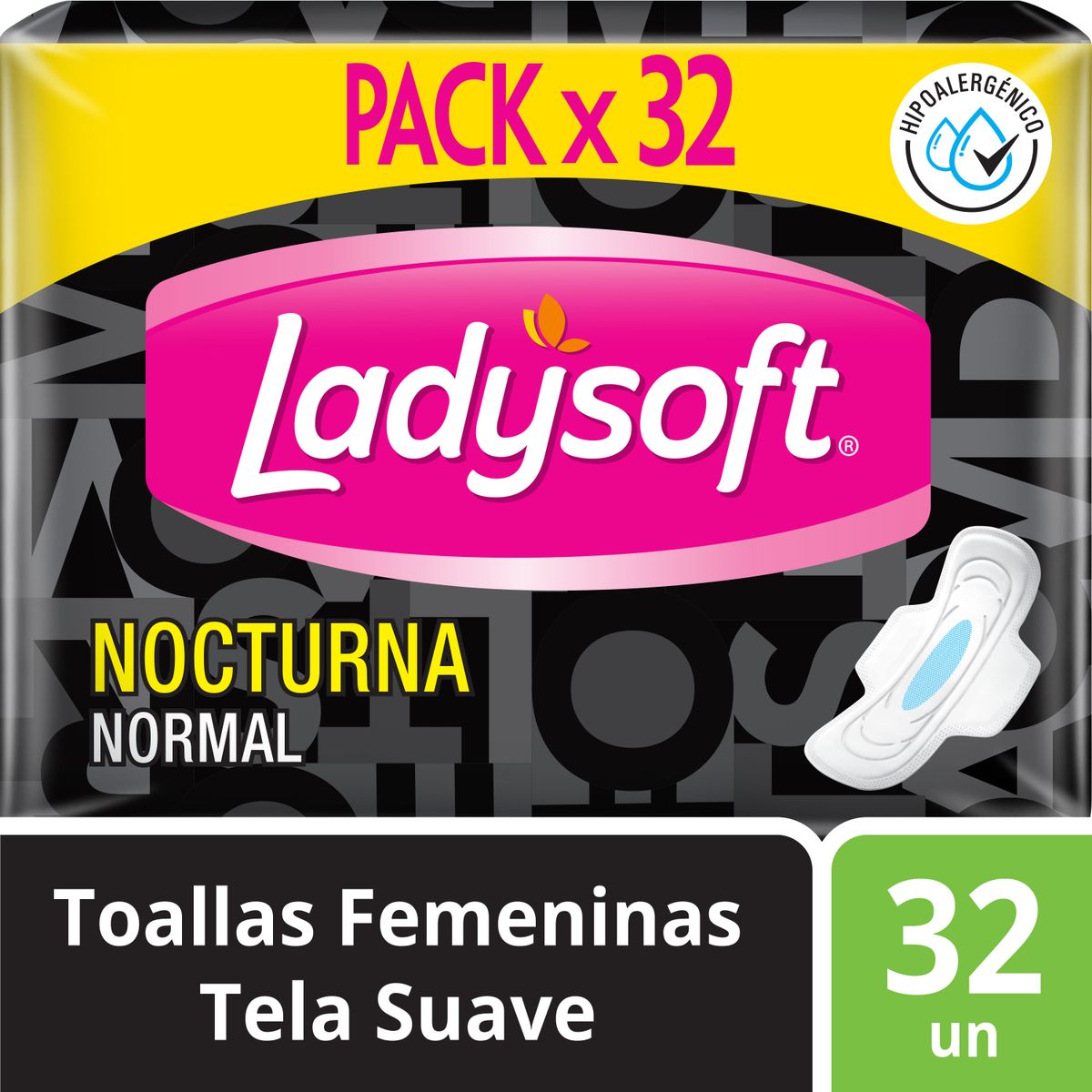 LADYSOFT - Toallas Higiénicas Ladysoft Nocturna Empaque 32 Und