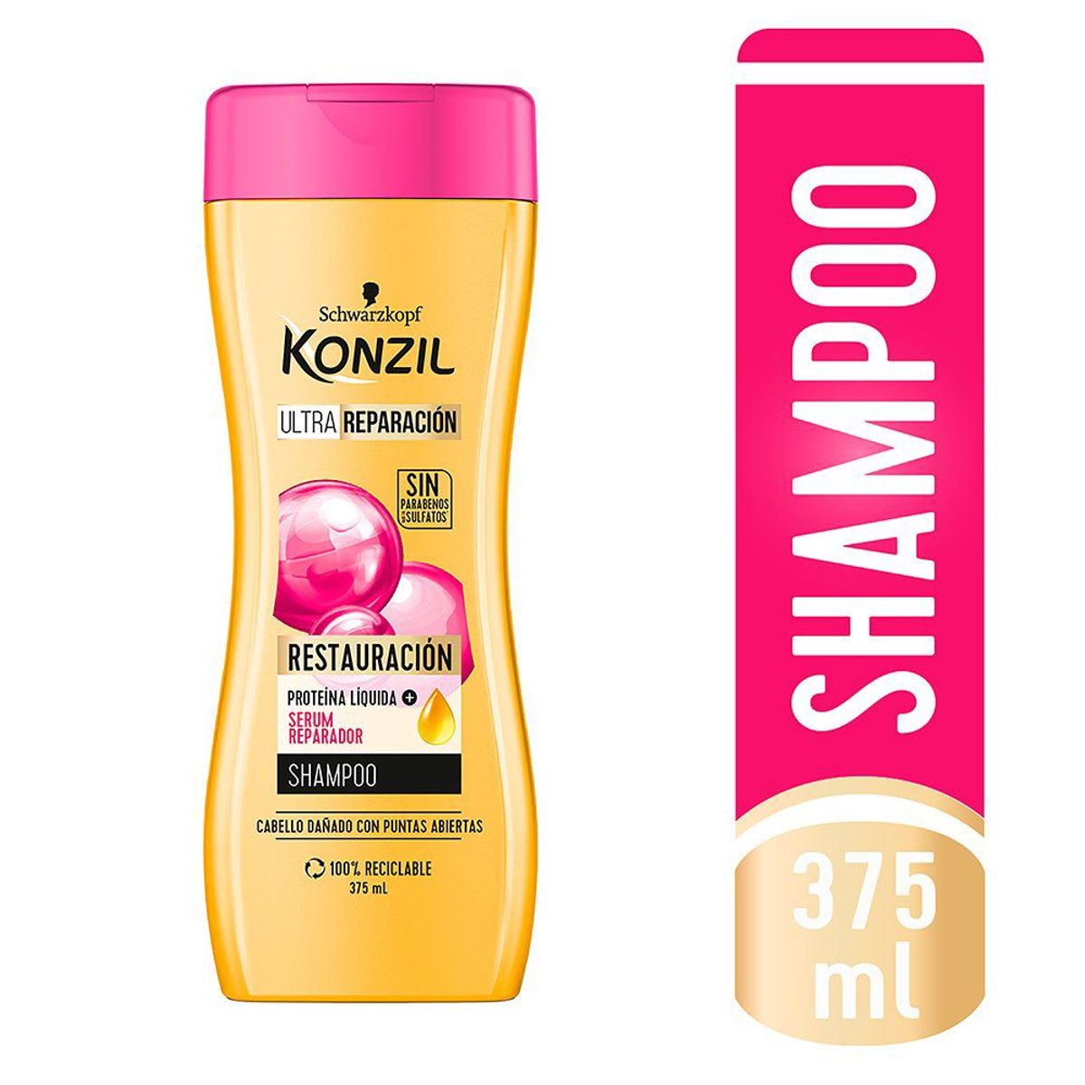 KONZIL - Shampoo Konzil Ultra Restauración Envase 375 mL