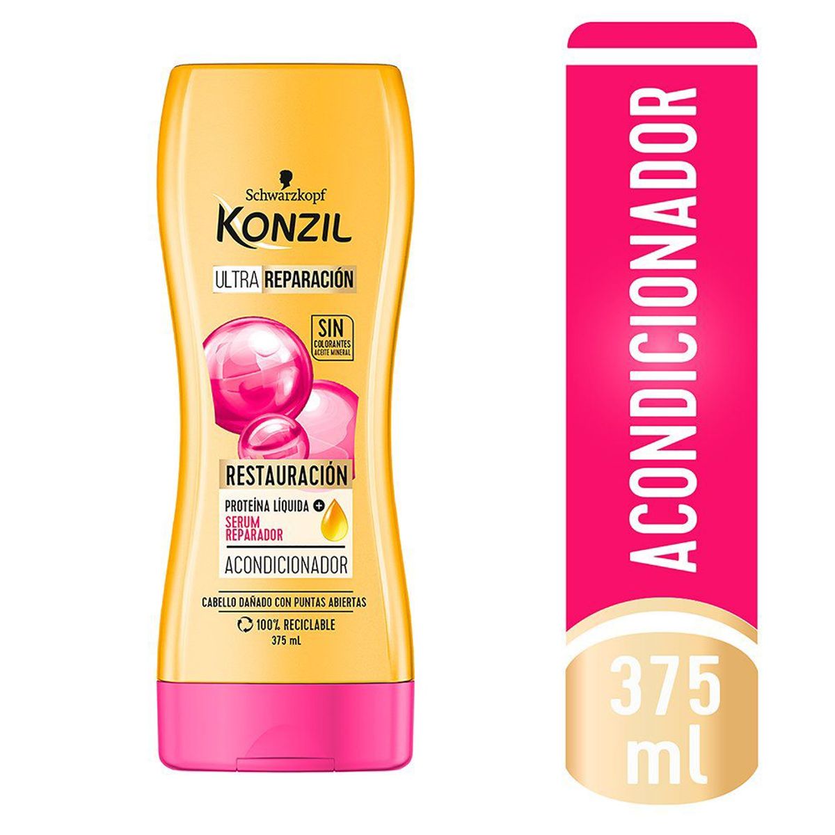 KONZIL - Acondicionador Konzil Ultra Restauración Envase 375 mL