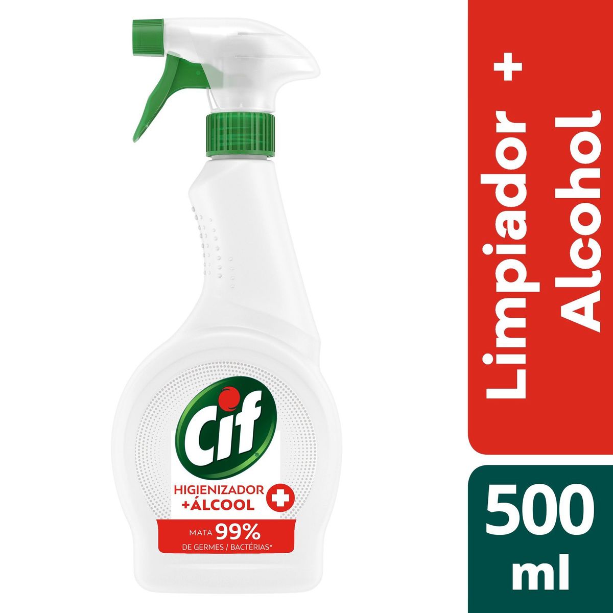 CIF - DESINFEC CIF HIGIENIZADOR ALCOHOL C/GATLL X 500ML