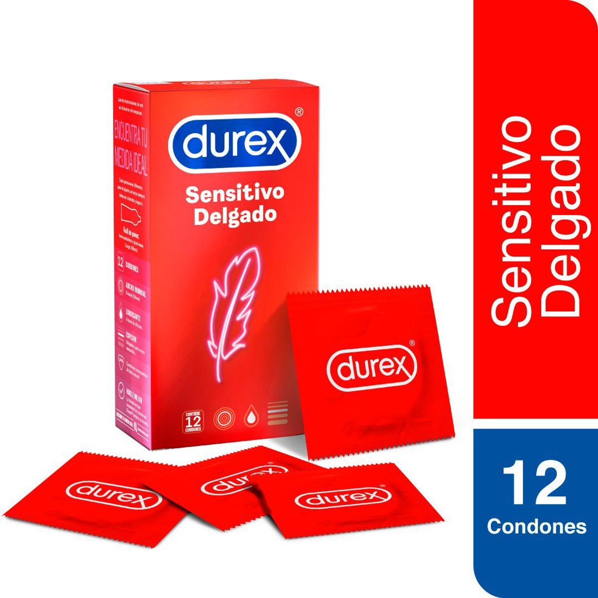 DUREX - Preservativos Durex Sensitivo Delgado Caja 12 Und