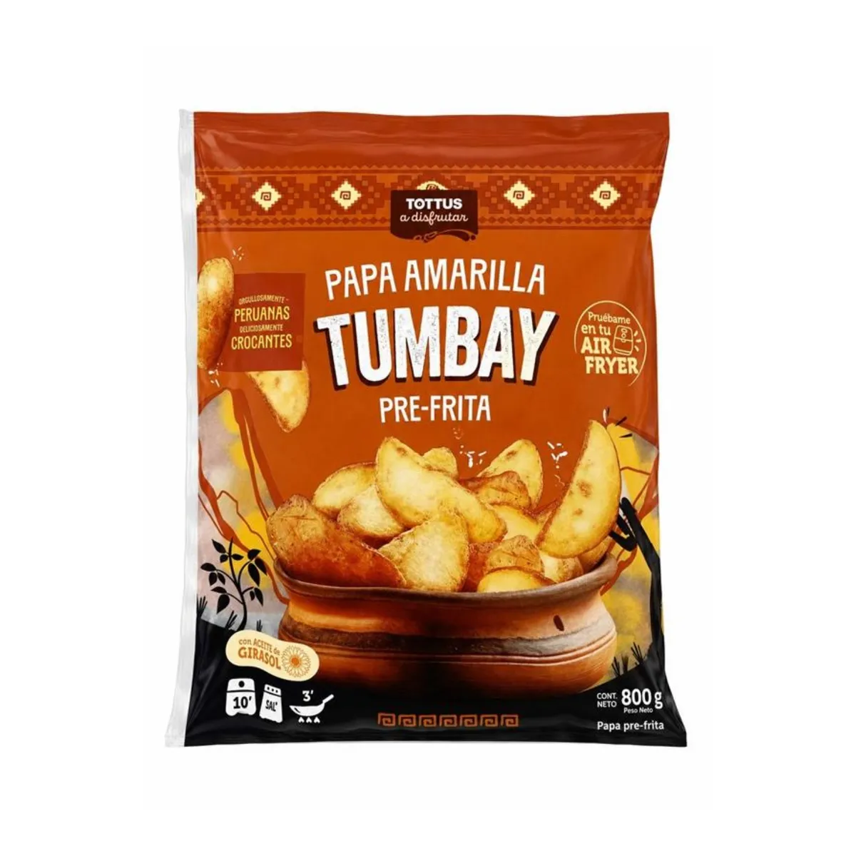 TOTTUS - Papa Tumbay Pre Frita Tottus Congelada Bolsa 800 g