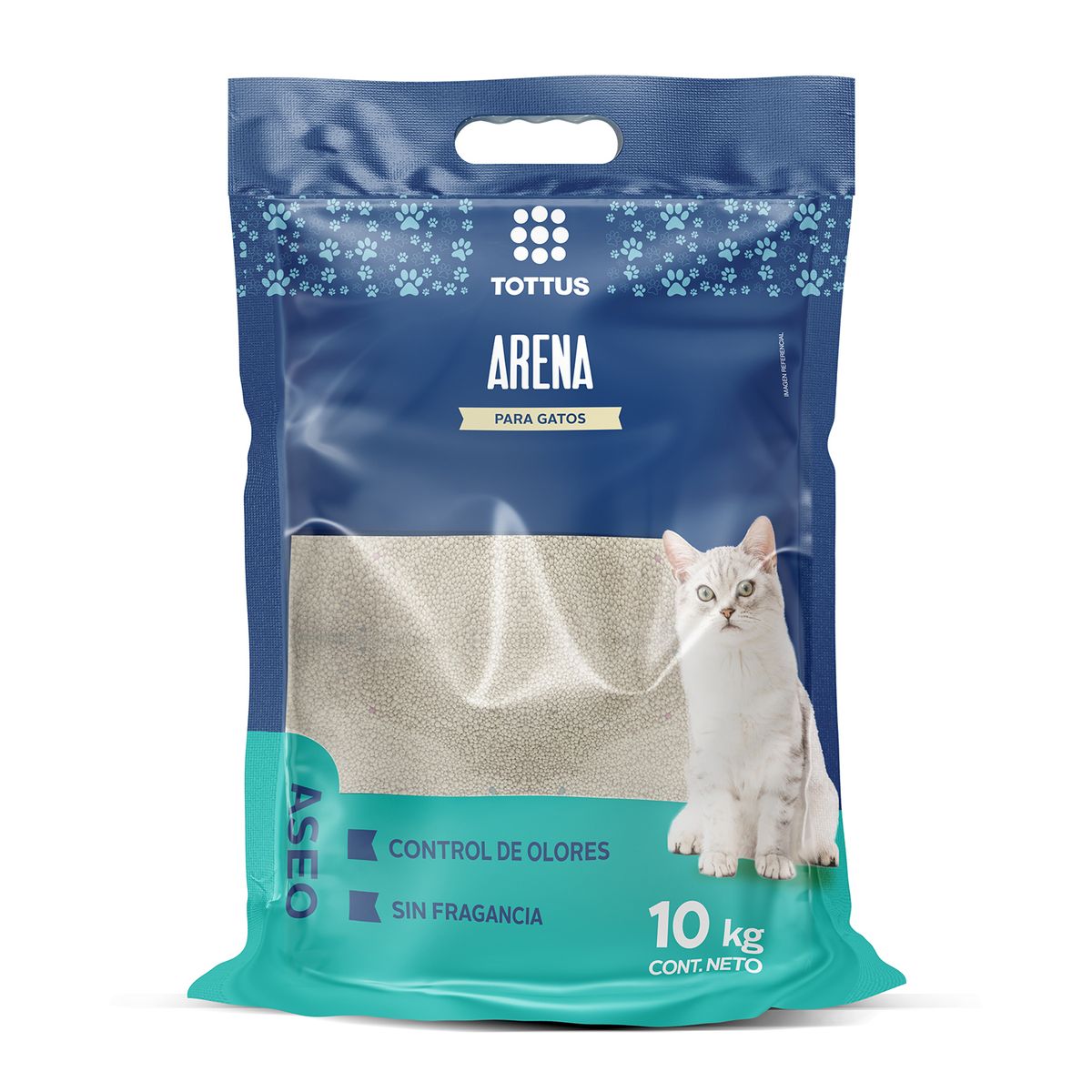 TOTTUS - Arena para Gato Tottus Sin Perfume Bolsa 10 Kg