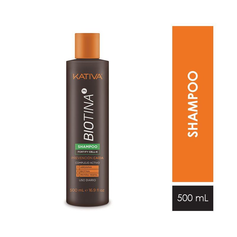 KATIVA - Kativa Biotina Shampoo Fortify Prevención Caída 5