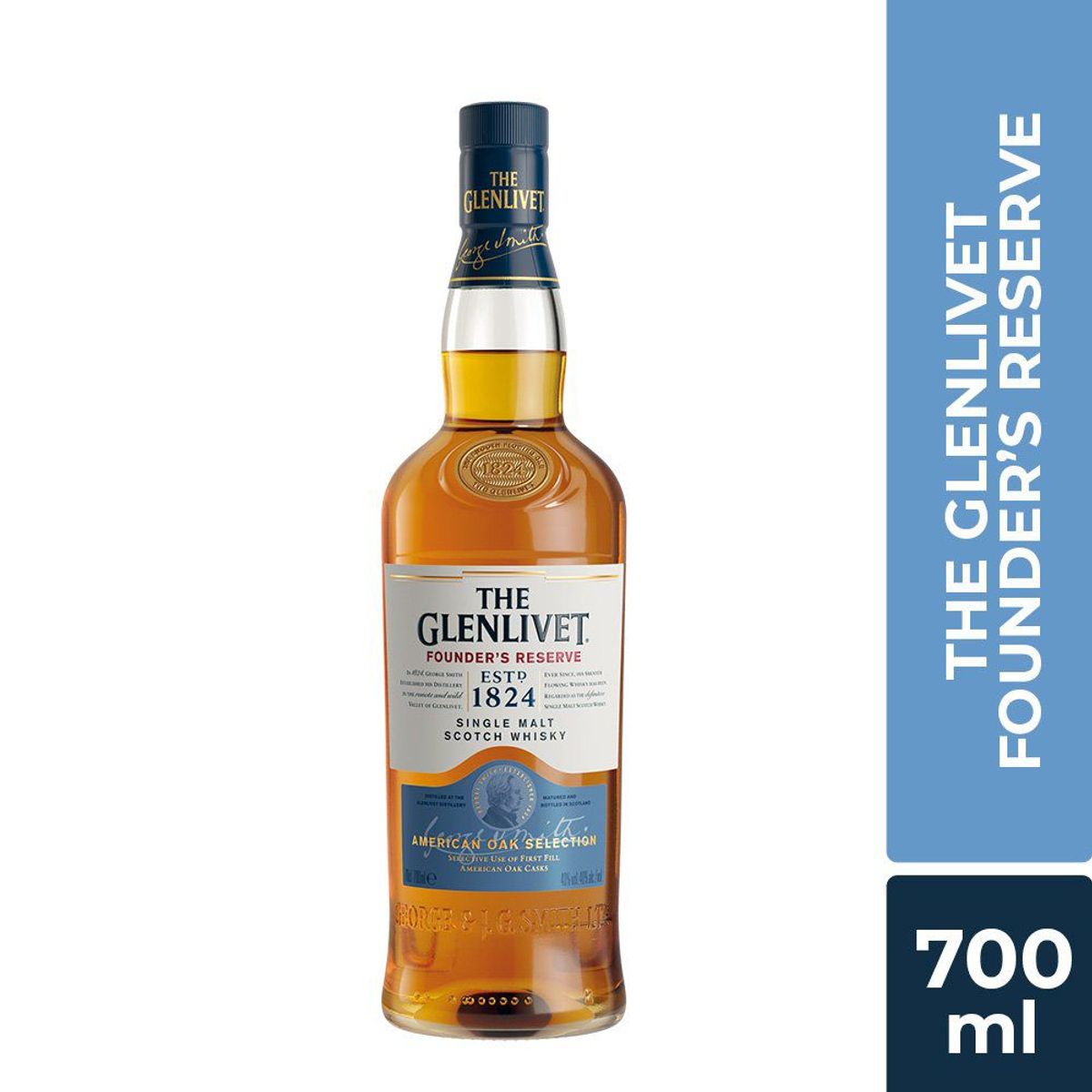 GLENLIVET - Whisky Glenlivet Founders Botella 700 mL