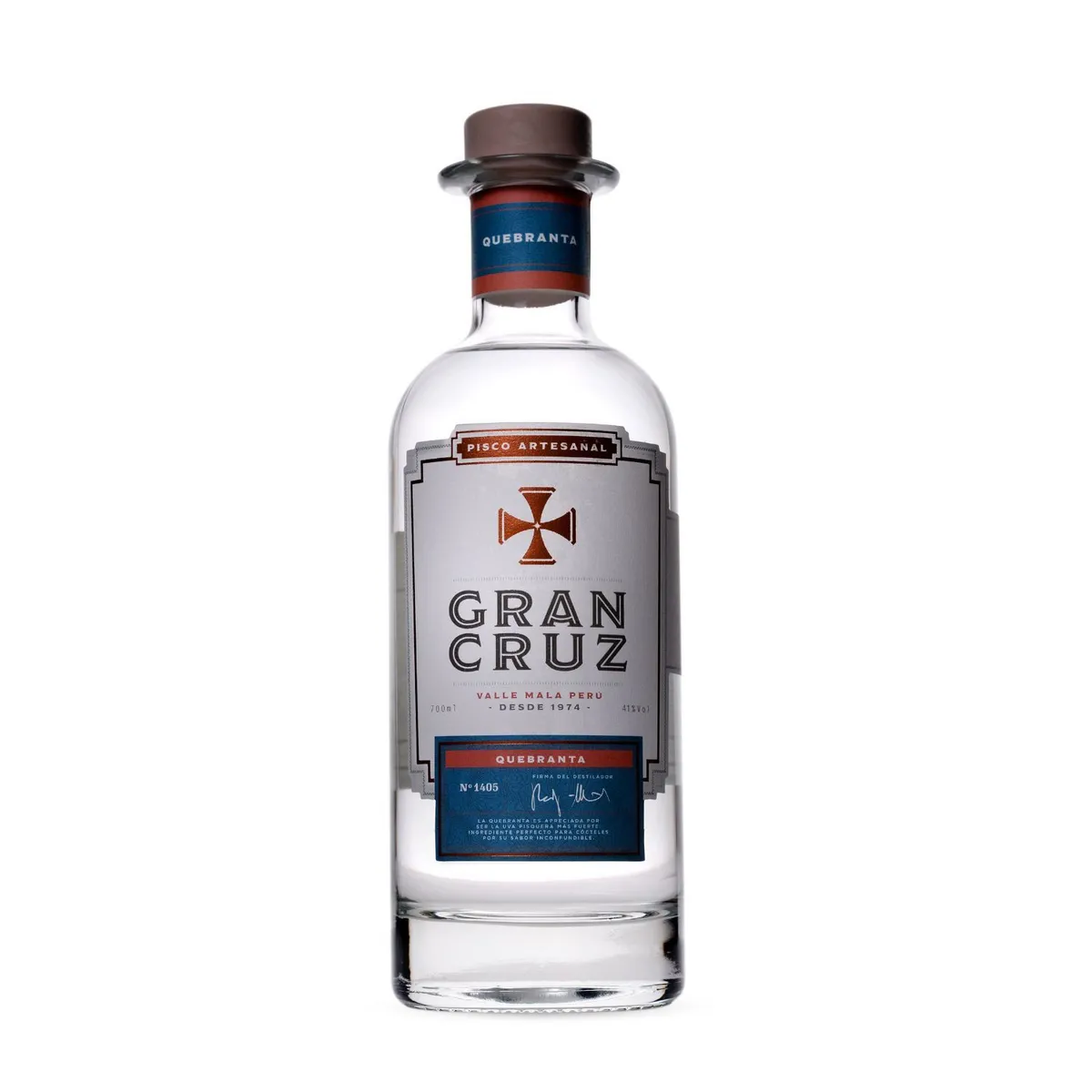 GRAN CRUZ - Pisco Quebranta Gran Cruz Botella 700 mL