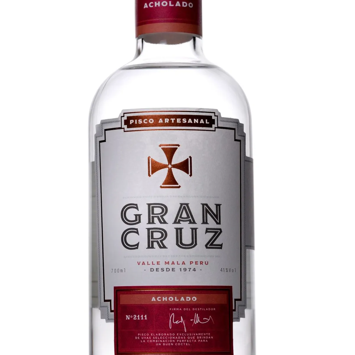 GRAN CRUZ - Pisco Acholado Gran Cruz Botella 700 mL