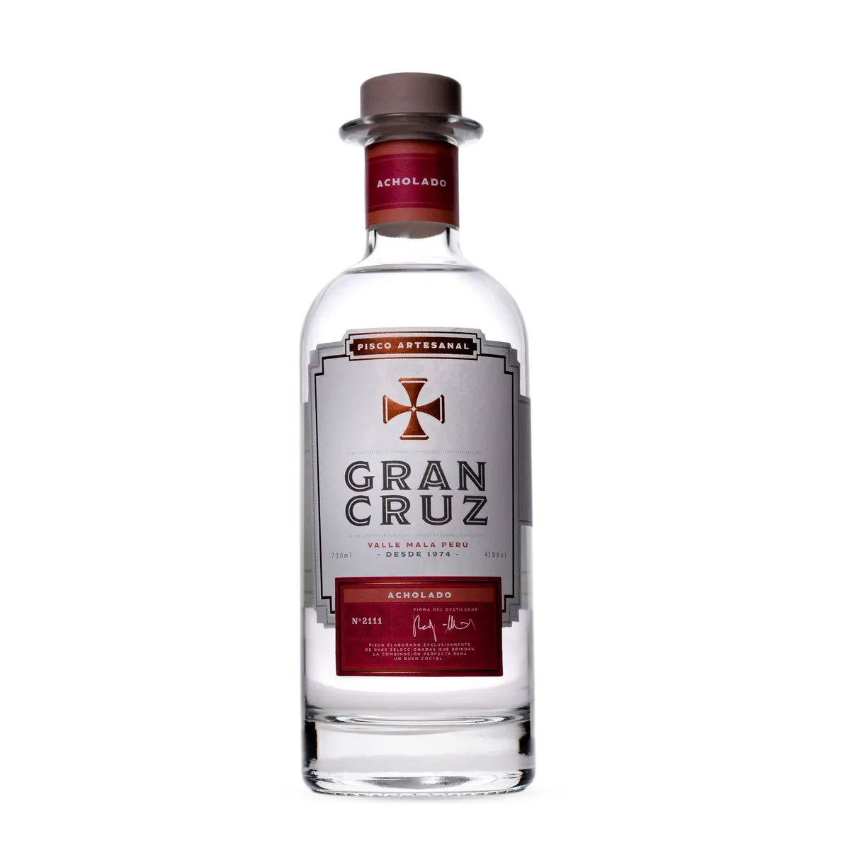 GRAN CRUZ - Pisco Acholado Gran Cruz Botella 700 mL