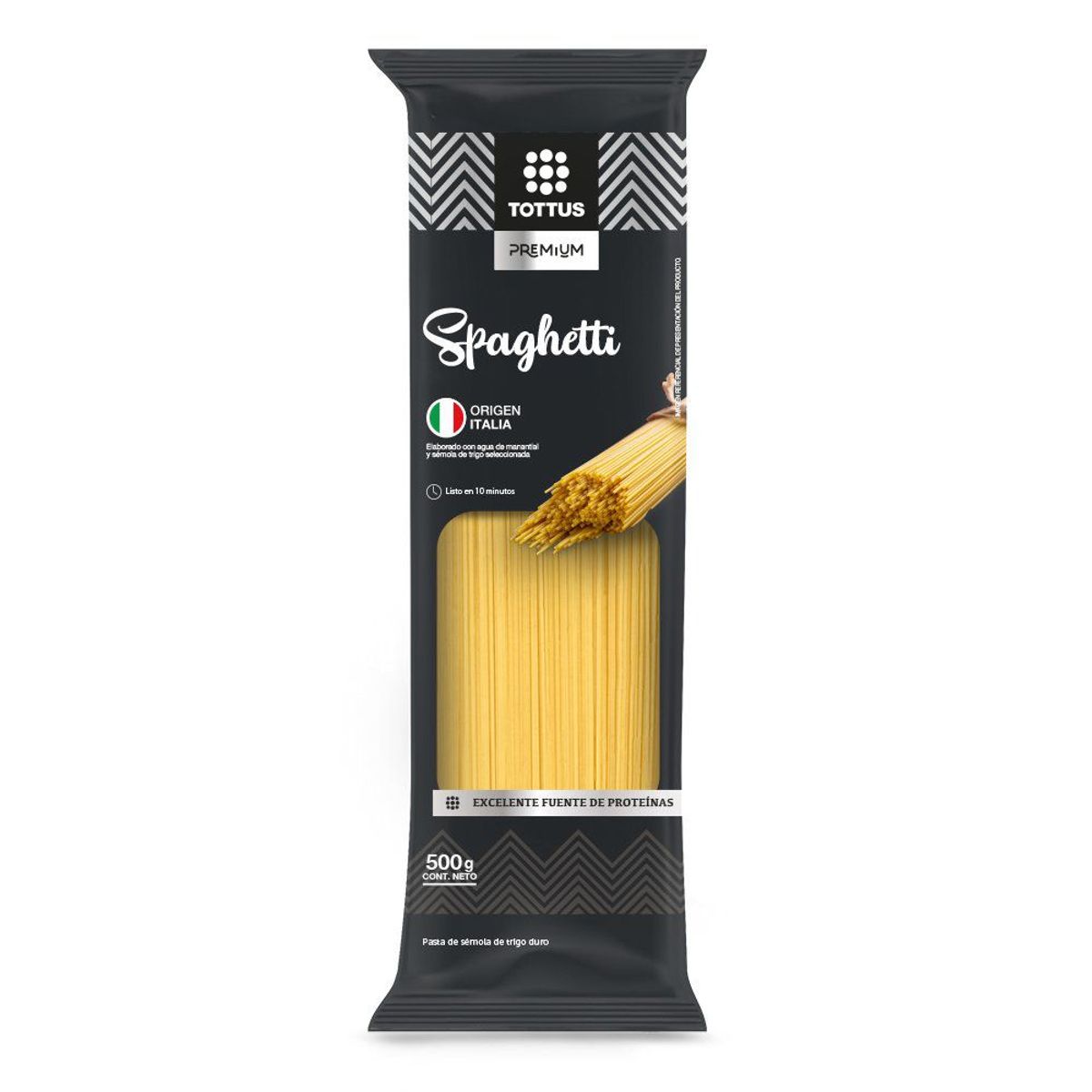 TOTTUS PREMIUM - Fideos Tottus Premium Spaghetti Bolsa 500 g