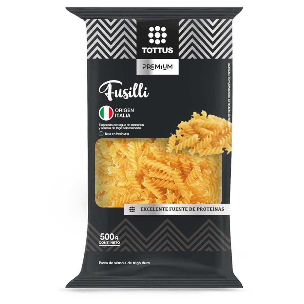 TOTTUS PREMIUM - Fideos Fusilli Tottus Premium 500 g