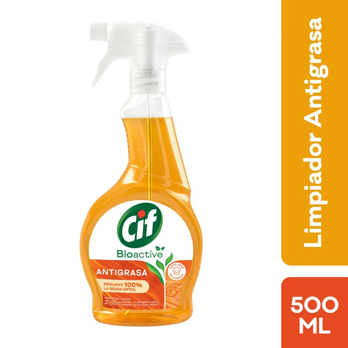 CIF - Limpiador Líquido Antigrasa Cif Bioactive Envase 500 mL