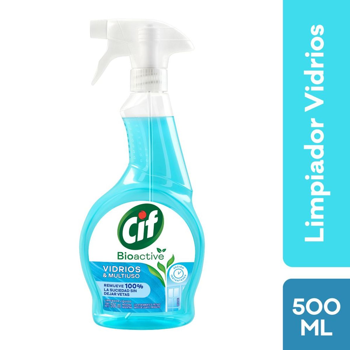 CIF - Limpiador Líquido Multiusos Cif Vidrios Biodegradable Botella 500 mL