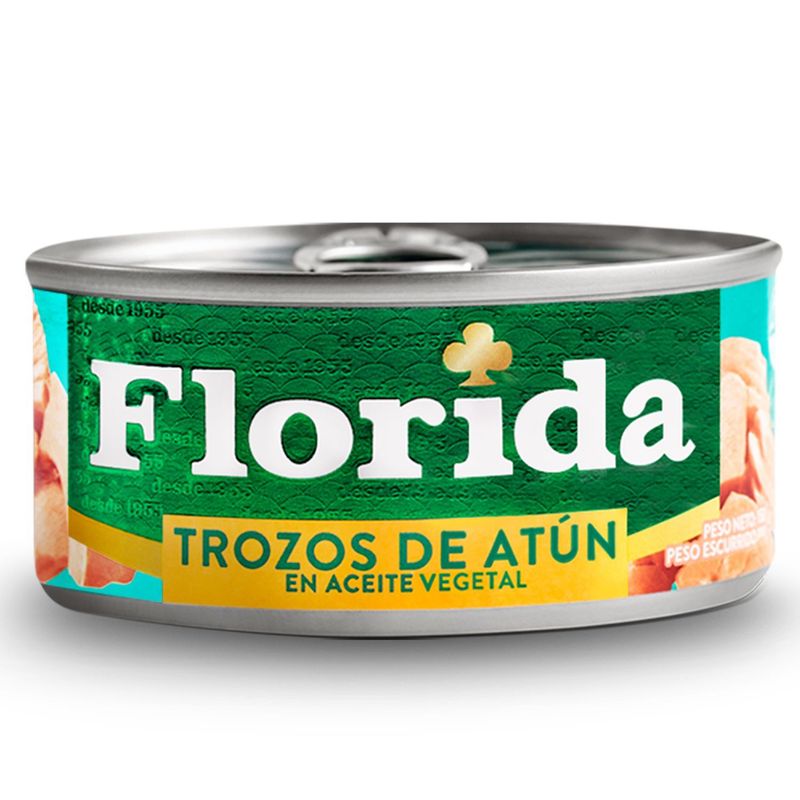FLORIDA - Trozos de Atún Florida en Aceite Vegetal Lata 140 g