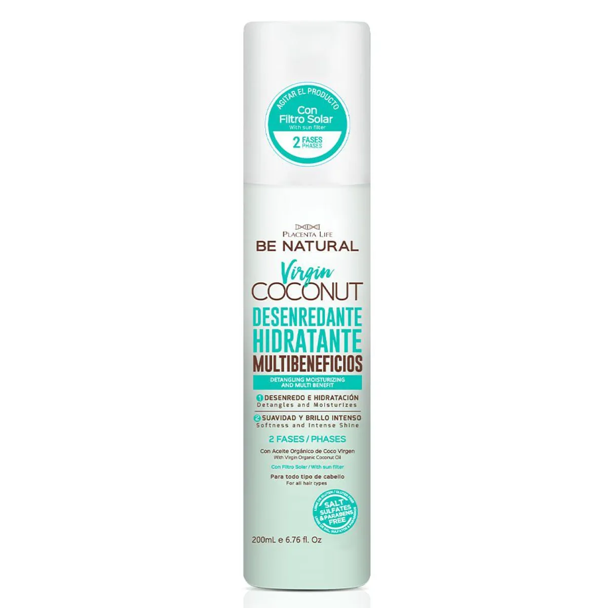 BE NATURAL - Desenredante Be Natural Coconut Envase 200 mL
