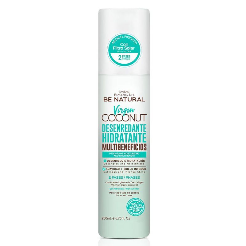 BE NATURAL - Desenredante Be Natural Coconut Envase 200 mL