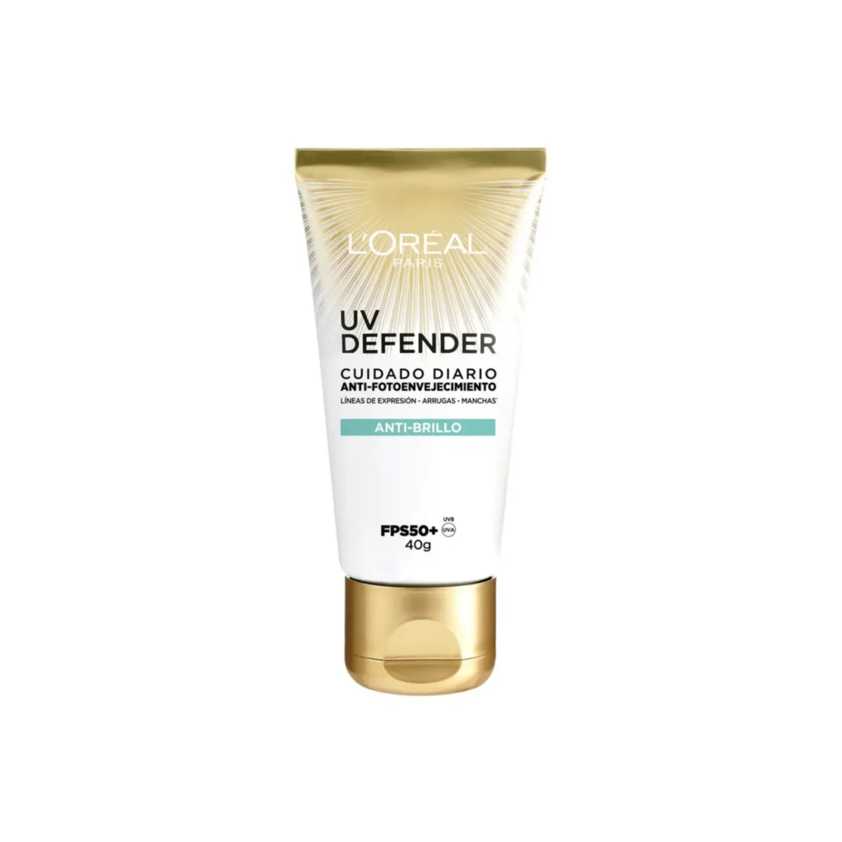 LOREAL PARIS - Crema Facial Loreal UV Defender Antibrillo Envase 40 g
