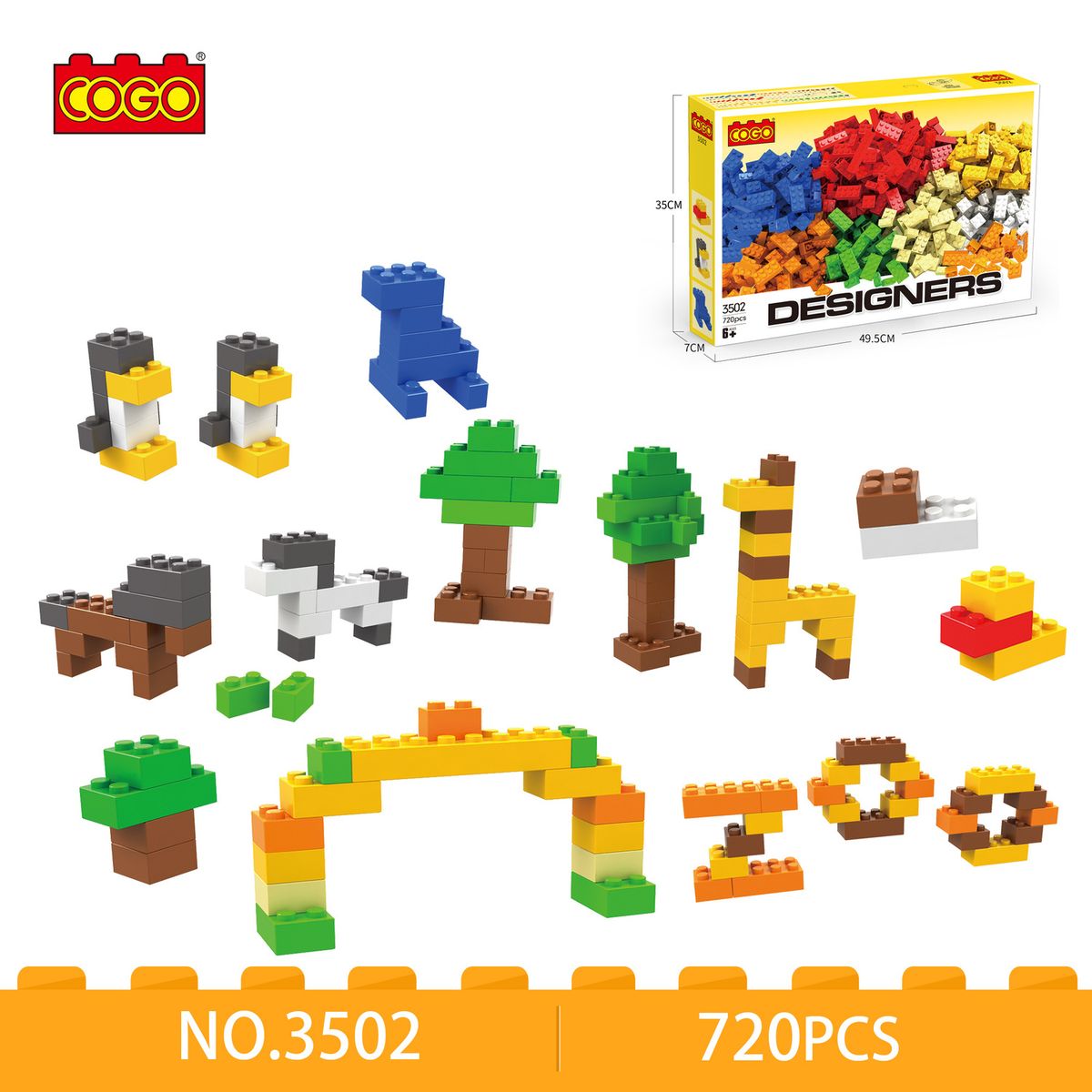 COGO - Set de Bloques Creativo 720 Pzas