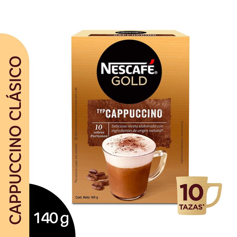 NESCAFE - Cappuccino Nescafe gold 10 Unidades