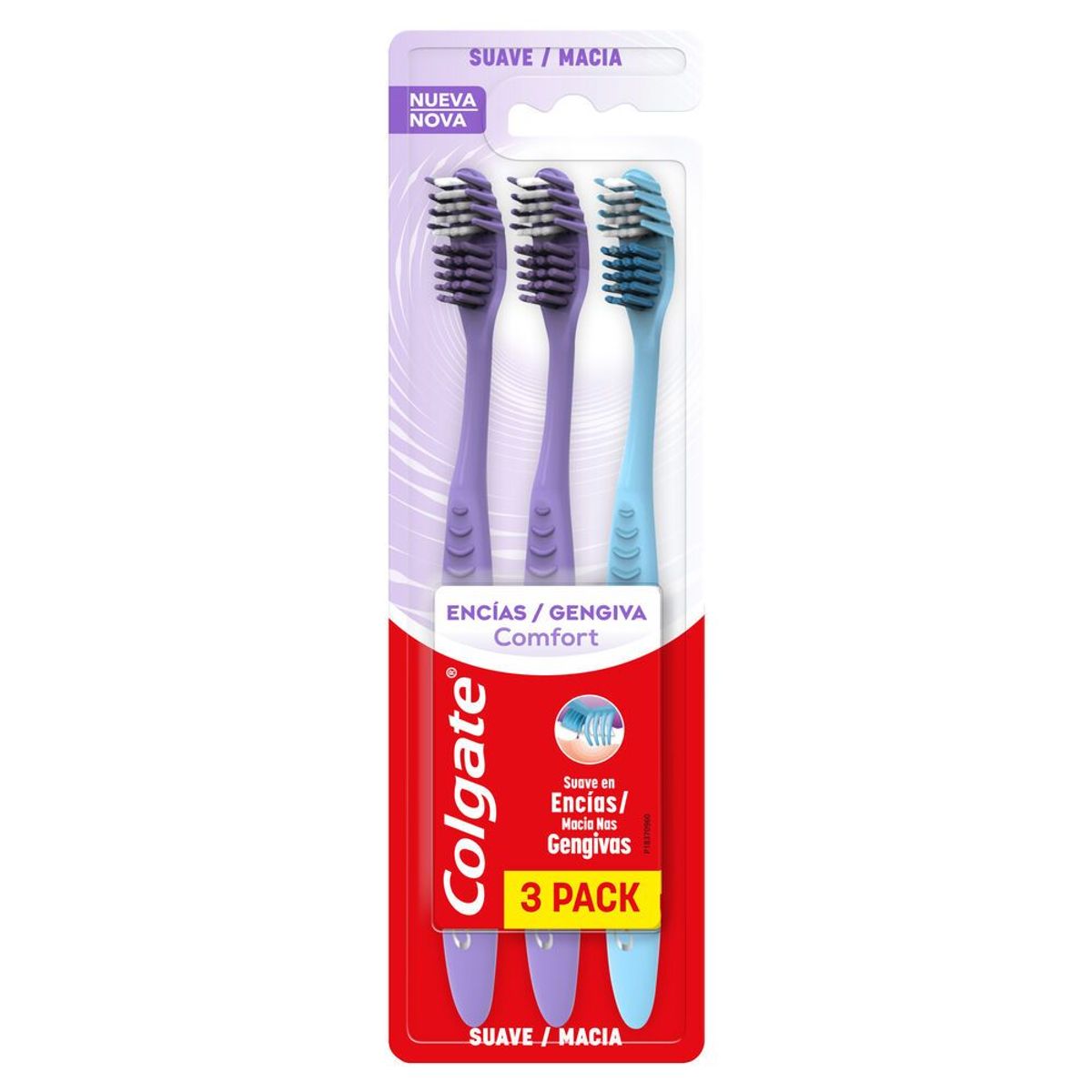 COLGATE - Cepillo Dental Colgate Encías Comfort Suave Empaque 3 Und