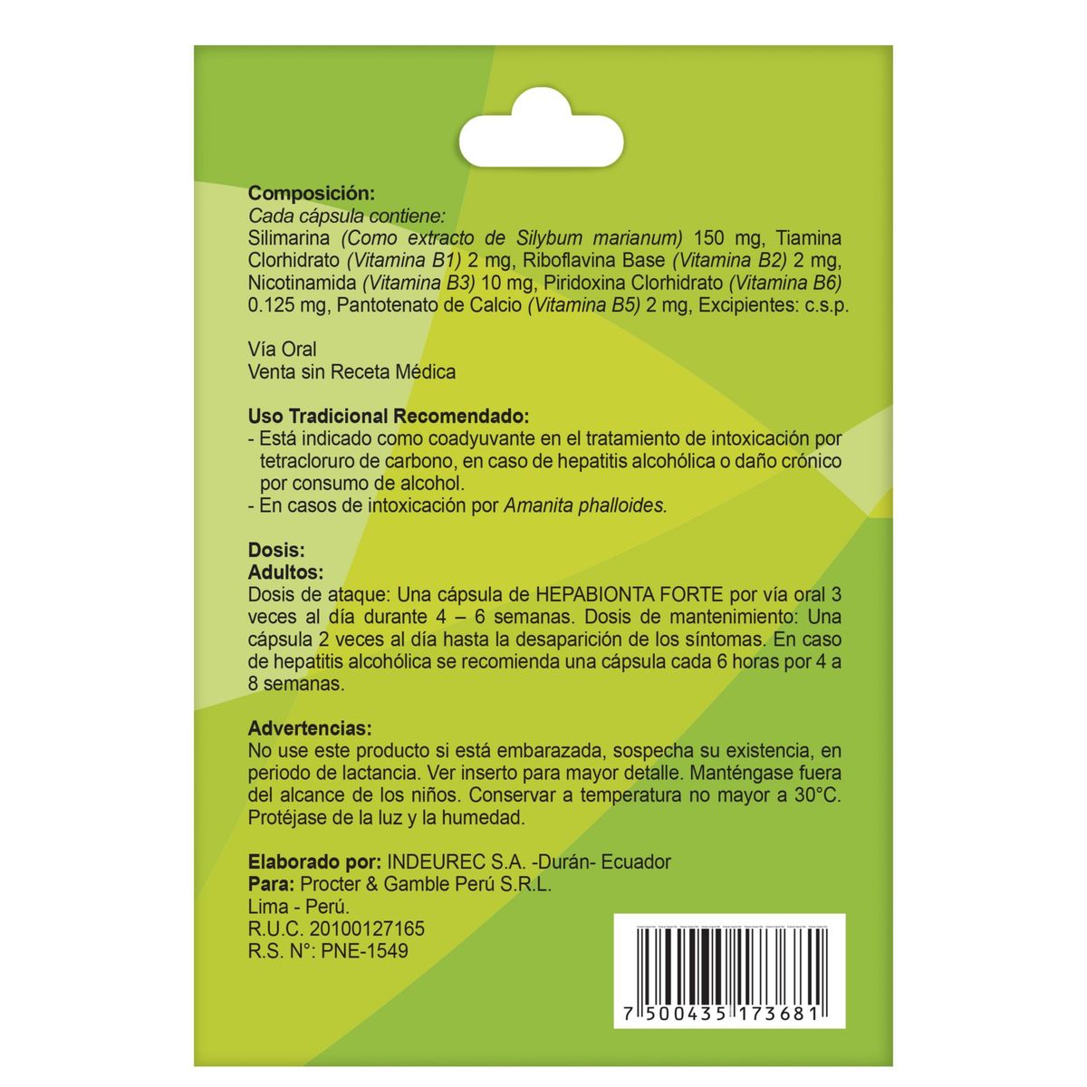 HEPABION - Suplemento Hepabionta Forte Caja 12 Und