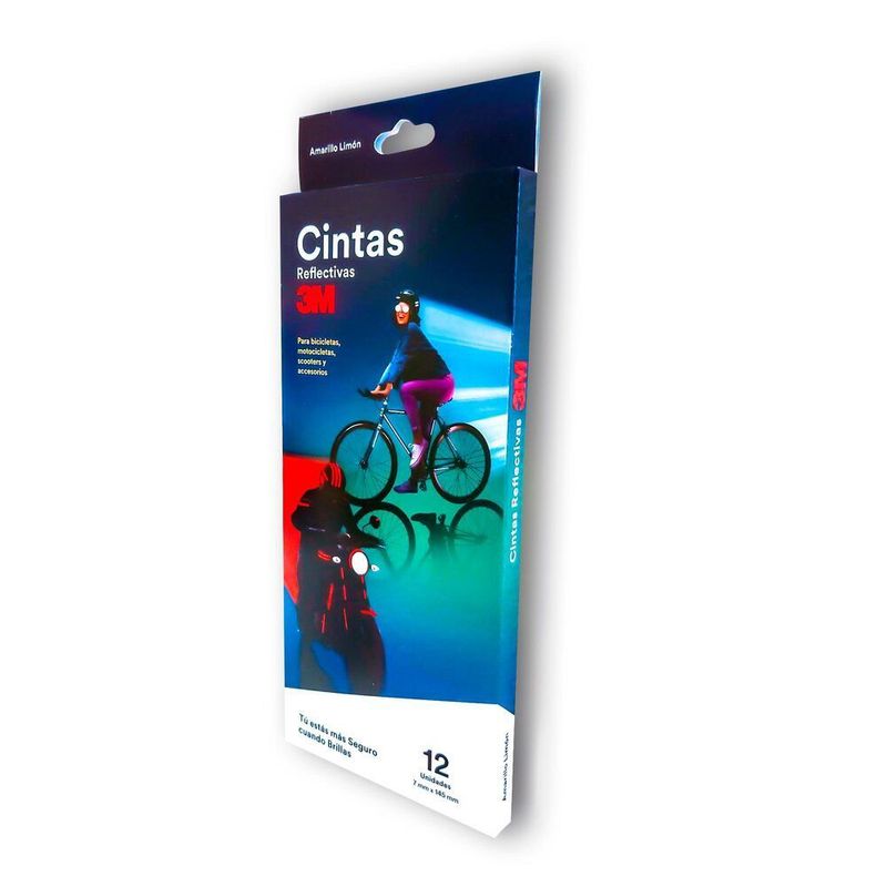 3M - CINTA REFLECTIVA MOTO Y BICI AMARILLA
