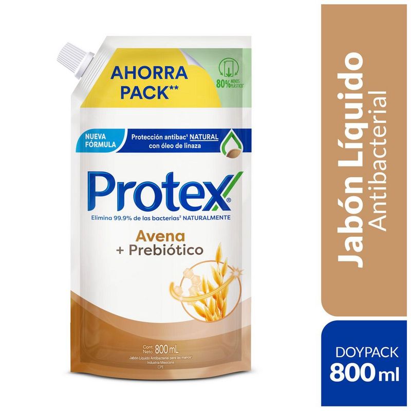 PROTEX - Jabón Líquido Protex Avena Envase 800 mL