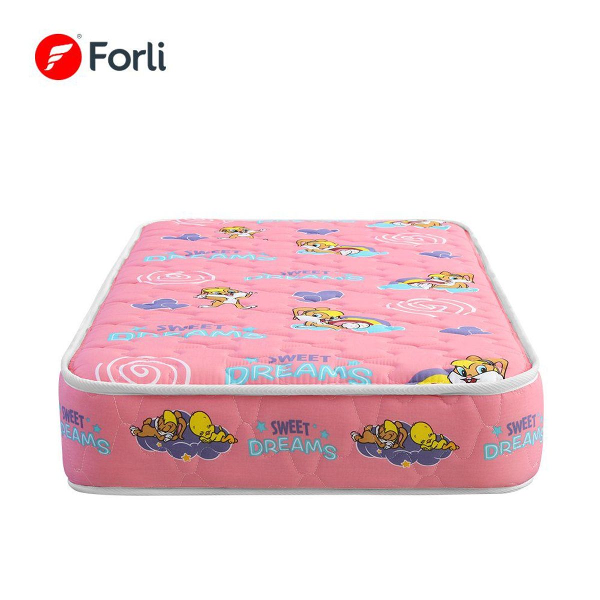 FORLI - Colchon Cuna Looney Baby Rosado