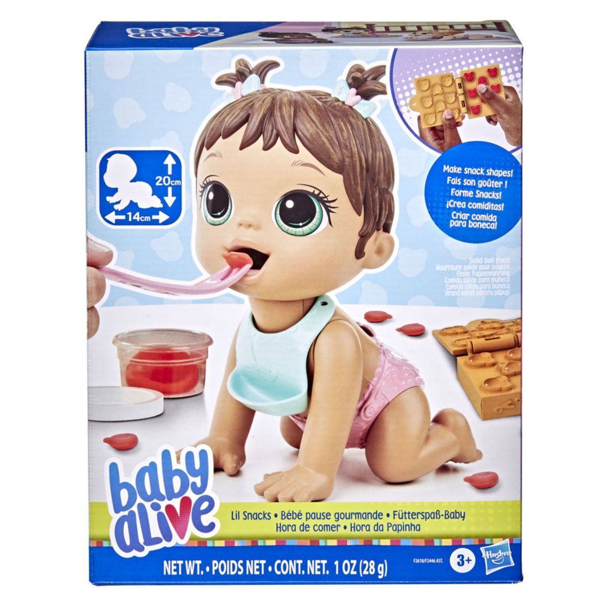 BABY ALIVE - Muñeca Baby Alive Hora de Comer Cabello Castaño