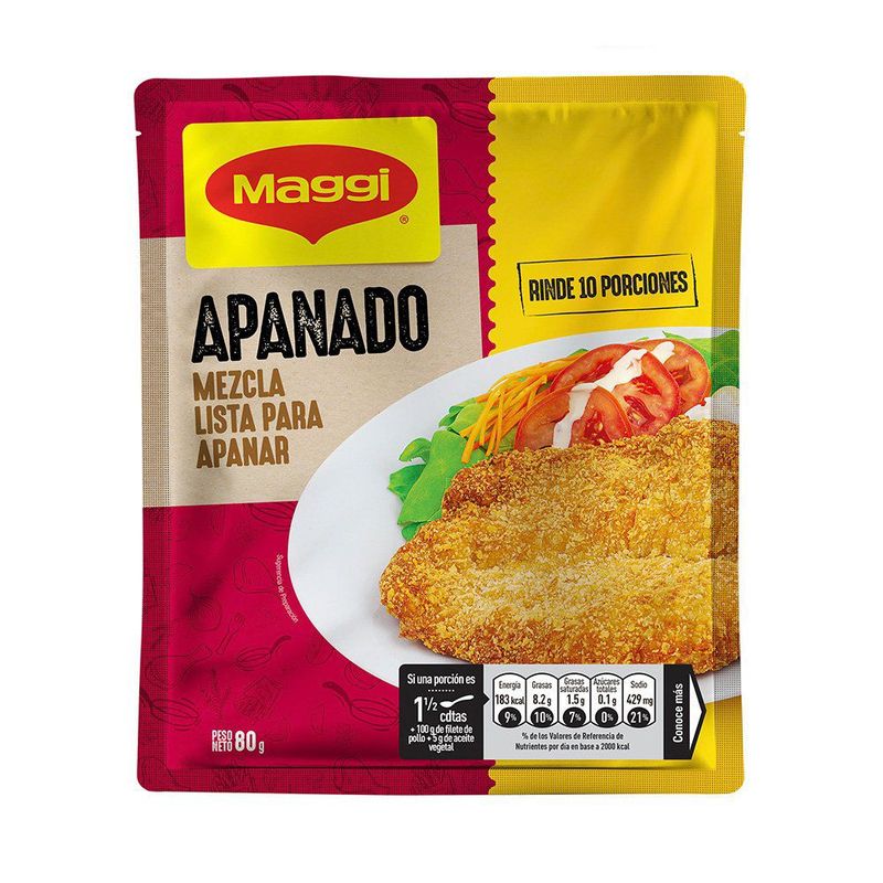MAGGI - Mezcla para Apanar Maggi Semola Harina Condimentada Empaque 80 g
